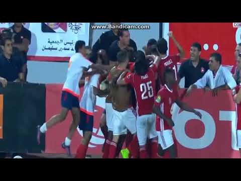 شاهد  هدف التقدم الثاني للنجم الساحلي في مرمي الأهلي