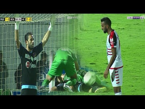 أنس الزنيتي يتألق مجددًا ويتصدى لركلة جزاء ثانية