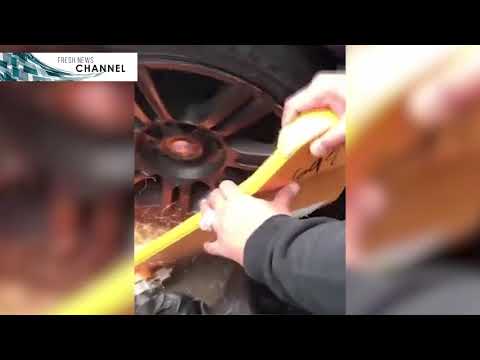 سائق يحطم «كلبش» سيارته لتحريرها