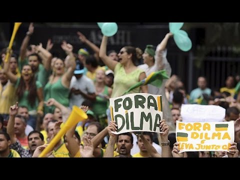 ملايين البرازيليين يتظاهرون للمطالبة برحيل ديلما روسيف