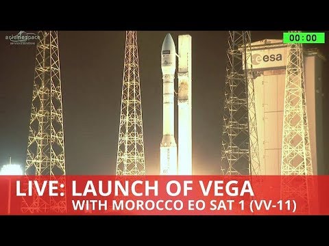 شاهد أقل من 5 ساعات على إطلاق القمر الاصطناعي محمد السادس