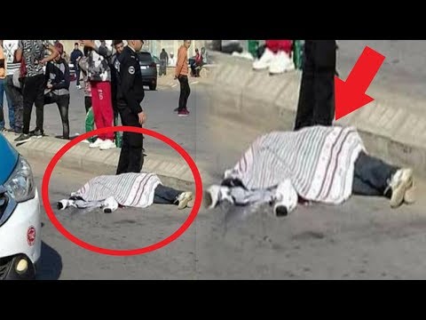 شاهد وفاة شاب في حادث مفجع