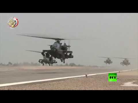 شاهد المقاتلات المصرية تنتقم وتدك مواقع المتطرفين في سيناء