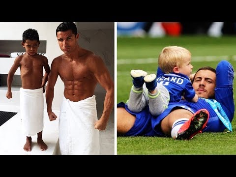 شاهد أشهر لاعبي كرة القدم مع اطفالهم