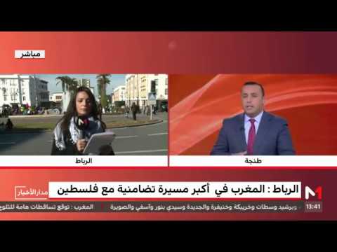 شاهد ئات الآلاف يشاركون في المسيرة الوطنية التضامنية مع الشعب الفلسطيني
