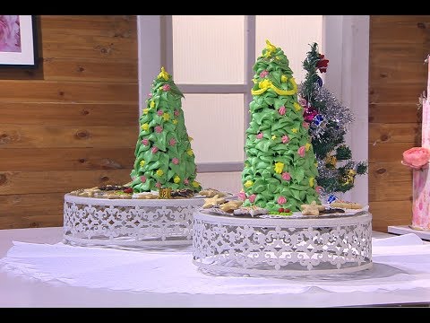 شاهد طريقة إعداد تورتة شجرة كريسماس