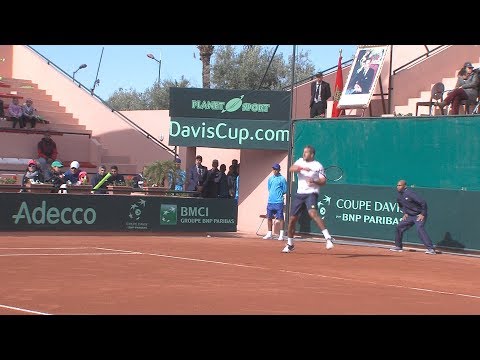 شاهد اللاعب المغربي لامين وهاب يفوز على الجيورجي جورج تسيفادزي