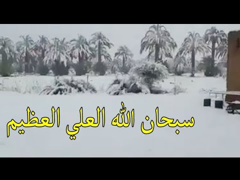 شاهد زاكورة طاح فيها الثلج اليوم بعد معاناة الساكنة مع العطش 