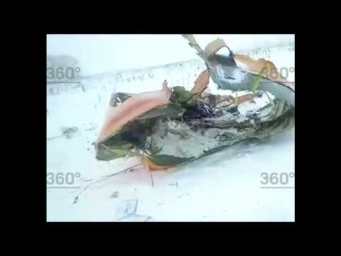 شاهد اللقطات الأولى لتحطم الطائرة الروسية