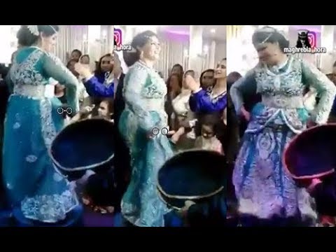 شاهد عروس مغربية تثير الجدل بسبب رقصها يوم الزفاف