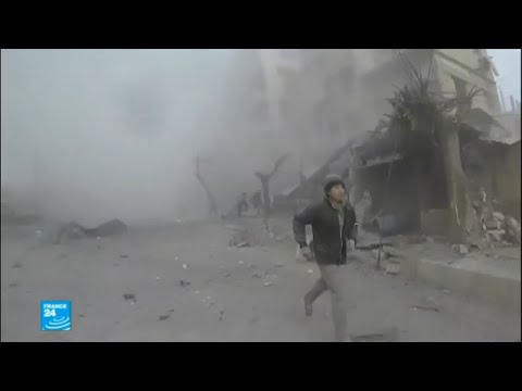 شاهد  جهنم على الأرض حال الغوطة الشرقية بعد أيام من القصف