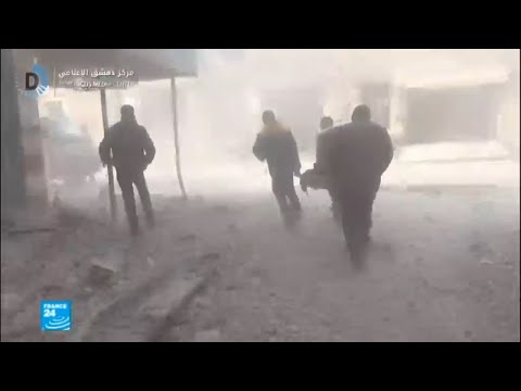 شاهد  المدنيون والأطفال ضحايا قصف الغوطة الشرقية