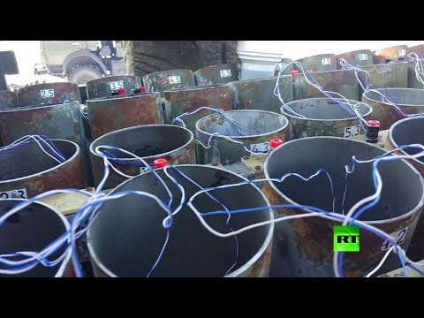 شاهد  تدريبات الجيش الروسي على رشق ألعاب نارية