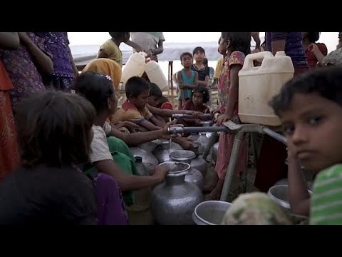 شاهد  يونيسيف تحذّر من خطورة وضع مئات الآلاف من أطفال الروهينغا المسلمين