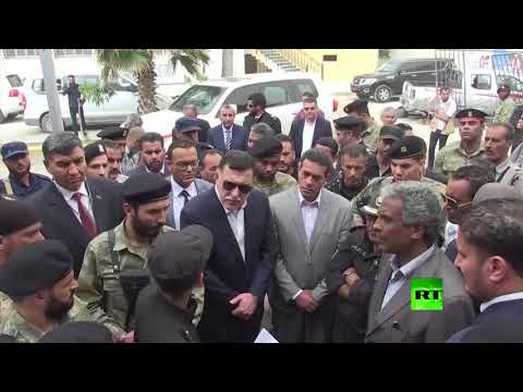شاهدأثار تفجير المفوضية العليا للانتخابات في طرابلس