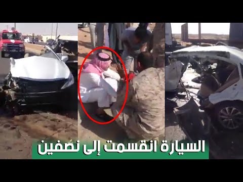 قائد مركبة ينجو بأعجوبة من حادث مروع