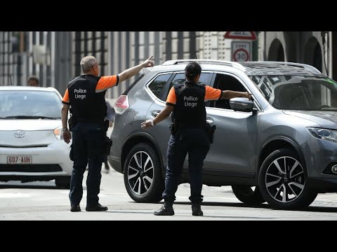 بالفيديو حادث إطلاق النار في لييغ في بلجيكا