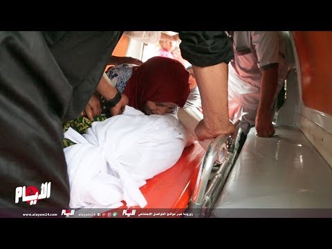 شاهدانهيار والدة الطفل الذي دهسه طبيب داخل مستشفى الهاروشي