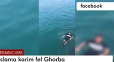 شاهد وصول 9 مغاربة إلى ميناء سبتة سباحة