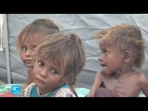 شاهدظروف إنسانية مزرية وصور صادمة للنازحين من ويلات الحرب في اليمن