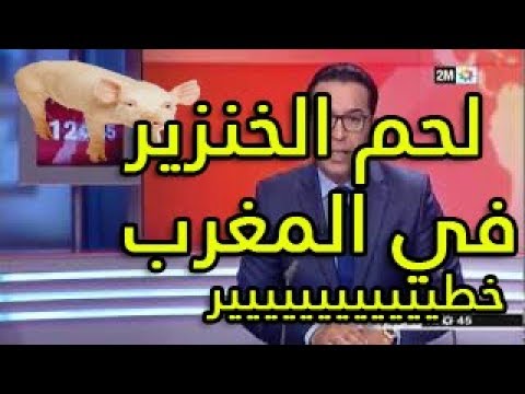 شاهد  6 أطنان لحم خنزير فاسدة تغزو المغرب خلال أعياد الميلاد