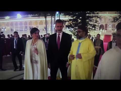 شاهد   الملك محمد السادس يحتفل بزيارة العاهل الإسباني والملكة ليتيثيا للمغرب