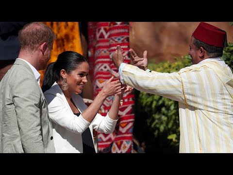 شاهد الأمير هاري وميغان في نادي فروسية مغربي شهير