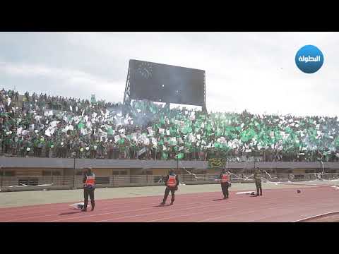 شاهد الجماهير القنيطرية حلالة helala تبدع بمدرجات ملعب فاس الكبير