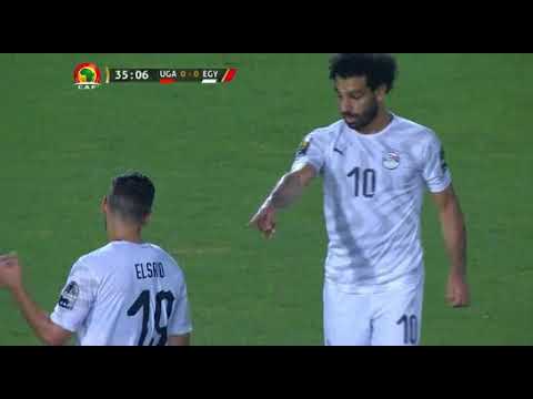 شاهد لحظة إحراز الهدف الأول للفراعنة بقدم محمد صلاح في أوغندا