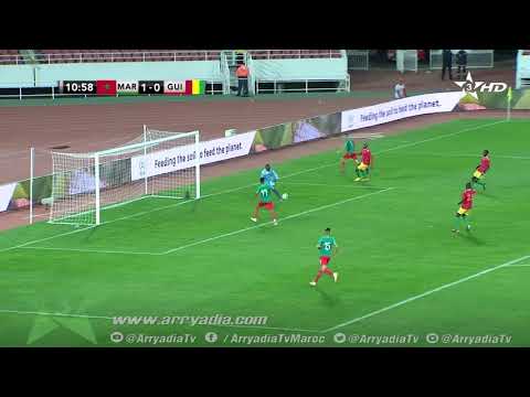 شاهد حميد أحداد يسجل الهدف الثاني للمغرب بطريقة رائعة