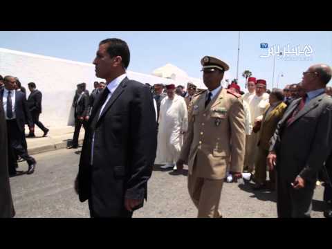 بالفيديو الأمير الحسن يشارك في جنازة بناني وسط حراسة أمنية