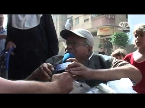 شاهد قافلة مساعدات من الجزائر إلى أهالي اليرموك