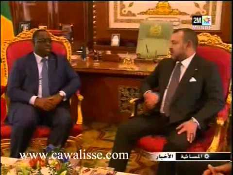 محمد السادس يستقبل رئيس جمهورية السنغال في القصر الملكي
