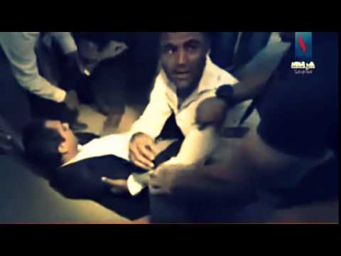 لحظة تعرض مذيع للإغماء وسقوطه أرضًا