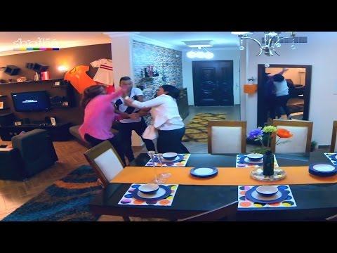 مادلين طبر تضرب زوجة إبراهيم سعيد