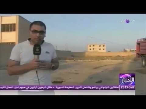 شاهد انتحاريان من داعش يفجران نفسيهما في مدينة مارع في حلب