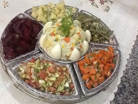 سلطة لذيذة وصحية بالرز والخضار