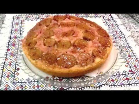 طريقة عمل كيكة المقلوبة بالتين