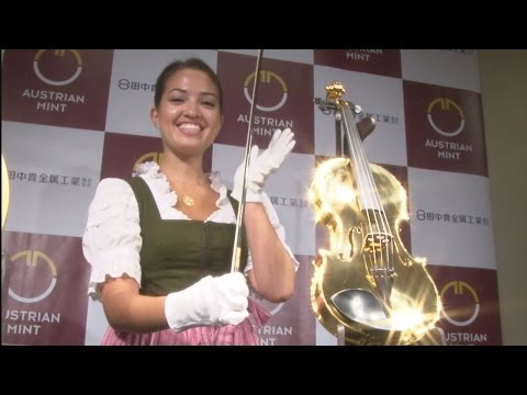 ginza tanaka اليابانية تنتج كمنجة ذهبية بمليون دولار