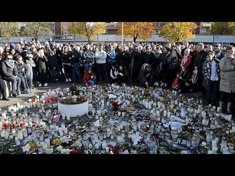 شاهد تشييع جنازة أحد ضحايا الهجوم المسلح على مدرسة في السويد