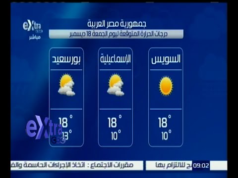 تعرف على درجات الحرارة المتوقعة الجمعة