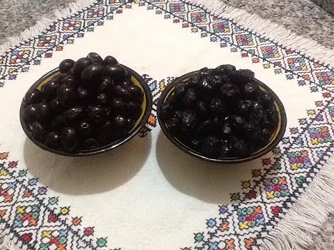 شاهد تخليل الزيتون الأسود