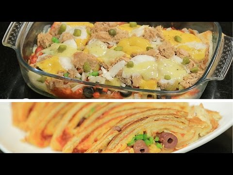 شاهد طريقة عمل بيتزا سينابون وتوست التونا