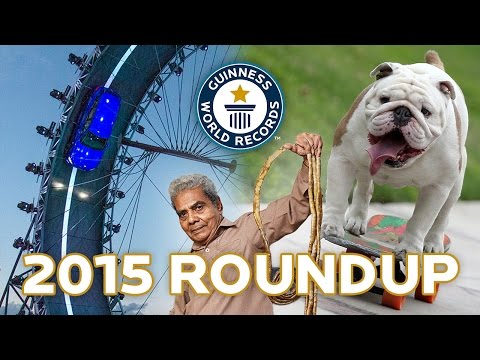 شاهد موسوعة جينيس تستعرض أهم الأرقام القياسية في 2015شاهد موسوعة جينيس تستعرض أهم الأرقام القياسية في 2015