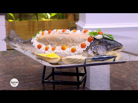 طريقة عمل سالمون مع سلطة البطاطس