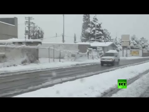 شاهد عاصفة ثلجية تخلف دمارًا شمالي المكسيك