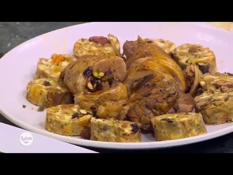 طريقة عمل ديك رومي محشي