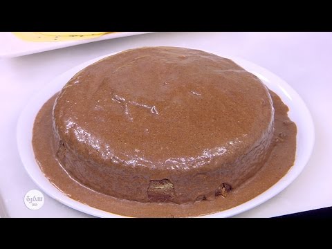 طريقة عمل كيكة بصوص الشيكولاتة والموز