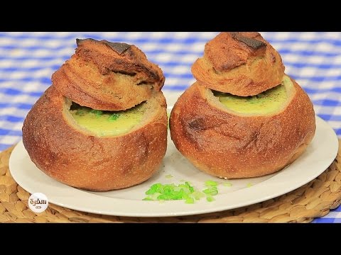 طريقة عمل شوربة قرع بالجبنة