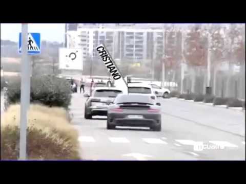 تهور رونالدو فى القيادة كاد أن يتسبب فى حادث أمام مقر تدريبات الريال